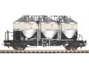 PIKO ref 95581 HO - Wagon essx � 3 silos pour transport farine en vrac ep V SNCF