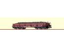 Wagon bogies charges lourdes ridelles basses