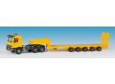 Tracteur Me Actros avec semi remorque porte engins lourds