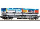 ROCO ref 66591 HO - Wagon porte containers