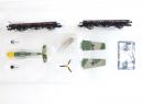 Set de 2 wagons plats avec avion de chasse Me 109