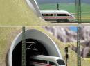 BU ref 7028 HO - Entr�e de tunnel 2 voies pour trains � grande vitesse