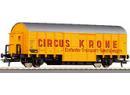 Wagon couvert bois pour le transport des �l�phants