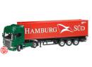Camion SCANIA R avec semi porte container