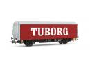 Wagon couvert m�tallique de la DSB bi�re TUBORG