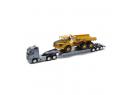 Semi plateau avec tracteur Volvo FH12