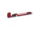 Semi plateau porte engins avec tracteur VOLVO Fh 16