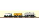 Coffret de 3 citernes � bogies diff Cies �p III de la DB
