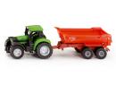 Tracteur avec benne basculante