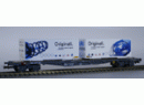 HAG 73015 HO - Plat � ranchers rallong� sur bogies des  CFF