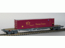 HAG 72113 HO - Plat rallong� avec  container 40' ECS