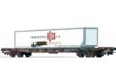 Plat rallong� avec  container 40 �p V de la SNCF (Par Jouef)