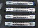 VITRAINS ref 1008 HO - Coffret de 4 voitures 2 niveaux livr�e Centre TER �p V de la SNCF