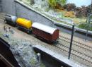 Wagon couvert bois � essieux �p III de la DB