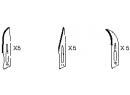 SET DE 5 LAMES CHIRURGICALES N�11