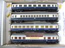 Lot de 4 voitures Rheingold de la DB