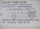 Renault ABF - citerne standard 1934