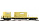 Wagon plat � bogies SBB/CFF avec container