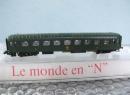 Voiture Ocem RA type B9 logo central rond �p III de la SNCF