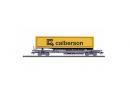 Wagon porte container CALBERSON de la SNCF