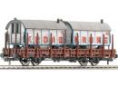 WAGON PLAT DB AVEC ROULOTTES CIRQUE KRONE