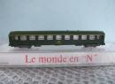 Voiture UIC verte 1�re classe de la SNCF