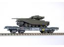 HAG 78005 HO - plat bogies charge lourde avec char centurion de l'arm�e Helv�tique