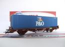 Wagon porte container P and O de la SNCF