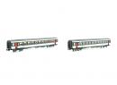 N-Coffret de 2 voitures corail SNCF avec logo nouille