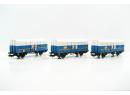 Coffret de 3 wagons � essieux VECCHIETTI