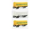 Coffret de 3 couverts m�talliques 2 essieux type Gs 4 de la Cie ETF