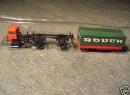 Tracteur routier RENAULT avec remorque caisse b�ch�e ROUCH