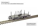 Wagon � traverse pivotante pour les grumes �p III de la DB