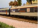 Coffret Grill Express et 2 voitures Corail VTU logo nouilles �poque IV-V SNCF service international.