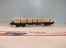 HO K0703 - Wagon plat type R 80 de al Cie TSO charg� de traverses b�ton