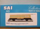 HO 1637 - Wagon � essx type K de la St� ETF avec 2 containers