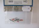HO 669 - 6 balises de pr�signalisation de passage � niveau