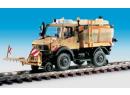 Kibri 16303- UNIMOG EURO II court rail/route avec �quipement pour d�sherber