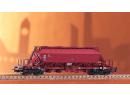 Wagon tr�mie pour le transport de potasse de la DR