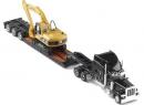 NORSCOT 55415 HO - PETERBILT 389 avec remorque surbaiss�e et pelle hydraulique CAT 315 C