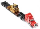 NORSCOT 55416 HO - PETERBILT 389 avec remorque surbaiss�e et bull Cat D5