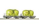 Roco 66048 - Set de 2 wagons silo pour le ciment en vrac �p V des CFF