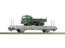 ROCO 66780 HO - plat � essx charg� d'un camion tribenne de l'arm�e helv�tique �p V des CFF