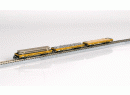 HOBBYTRAIN r�f H 23809 N - COFFRET DE 3 WAGONS PLAT DE TRAVAUX AVEC CHARGEMENT PLASSER ET THEURER