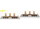 TRIX R�f 15187 N - Coffret de 2 wagons poche pour m�tal en fusion de la DB