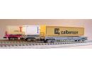 TRIX r�f 15637-06 N - Plat avec contaner CALBERSON �p IV de la SNCF
