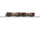 ROCO r�f 34594 HOe - Coffret de 2 wagons plats � ranchers �p IV des �BB