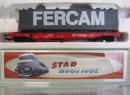 Wagon kangourou avec remorque FERCAM �p V de la DB cargo