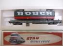 Wagon � bogies surbaiss� avec semi remorque ROUCH �p IV de la SNCF