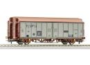 Wagon couvert m�tallique � paroies coulissantes �p V de la SNCB